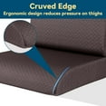 thumbnail image 3 of Extra Thick Recliner Chair Cushion with Lumbar Support Pillow for Elderly, 4.5" High Density Foam Seat Cushion, Breathable Fabric, 20"x20" Extra Large & Non-Slip for Recliner, Office,Coffee, 3 of 14