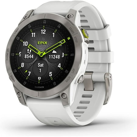 Garmin Epix Gen 2 Sapphire 47mm GPS Smartwatch, White Titanium (Refurbished)