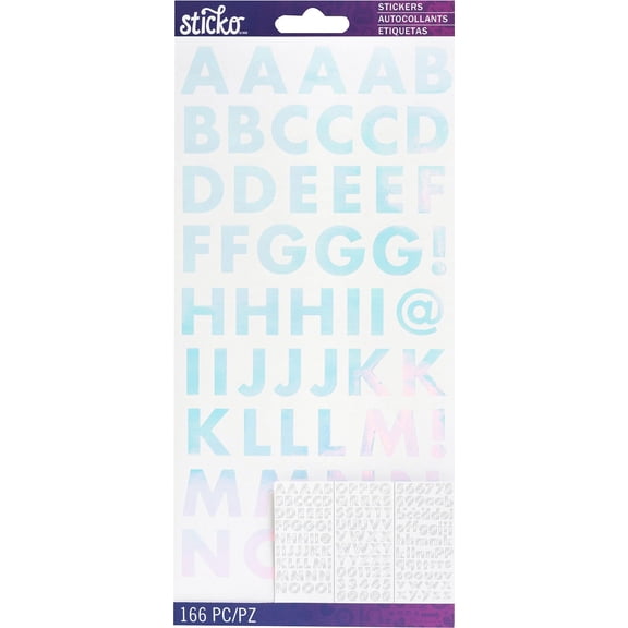 Sticko Silver Foil Bold Large