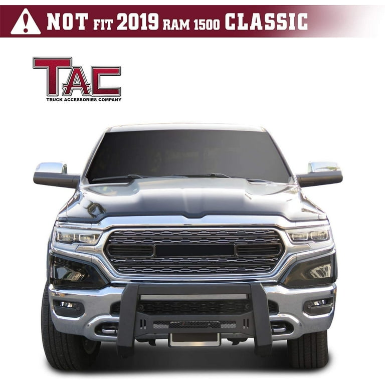 TAC Modular Bull Bar Fits 2019 2024 Dodge Ram 1500 Excl. Rebel TRX Trim 2019 2024 Ram 1500 Classic 2020 2022 Ram 1500 Diesel models Pickup Truck Front