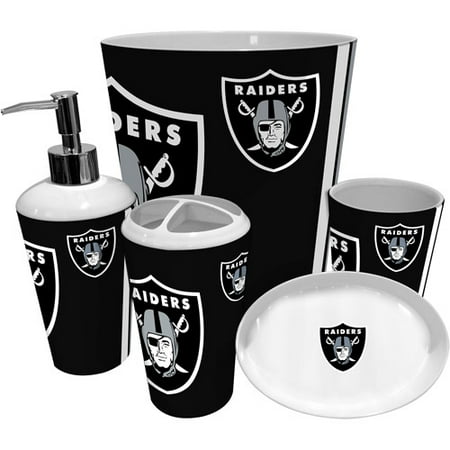Nfl Oakland Raiders Decorative Bath Collection 12pc Shower Hooks Nfl Oakland Raiders Decorative Bath Collection 12pc Shower Hooks