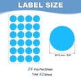 thumbnail image 2 of Uxcell Colored Dot Stickers Color Coding Blank Circle Label Adhesive Round Price Stickers for Office Classroom Light Blue 3/4", 2 of 7