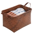 thumbnail image 4 of sunsanly Storage Basket Woven Great Load Bearing Handles Flexible Pressure Resistant Large Capacity Smooth Outdoor Vegetable Fruit Toys Storage Basket Laundry Picnic Basket, 4 of 7