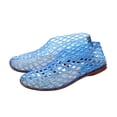 thumbnail image 2 of EliteGoogv Womens Mesh Ballet Flats Hollow Jelly Slip On Shoes For Women Clear Low Heel Summer Footwear Blue US:7.5, 2 of 9