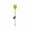 Yellow, variant on MERILER Solar Garden Decorative Lights with Simulated Tulips Windmill, Outdoor Solar Ground Lights That Dance with the Wind