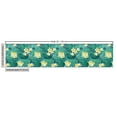 thumbnail image 2 of Ambesonne Exotic Fabric by the Yard Upholstery, Plumeria Palm Leaves Art, 5 Yards, Sea Green Yellow, 2 of 4