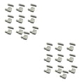 thumbnail image 1 of Yuarrent 10 piezas con cremallera en la parte inferior del bolso, tapa con cremallera, accesorios de vestir Plata 2Conjunto, 1 of 6