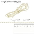 thumbnail image 2 of Unique Bargains Cordon de Chaîne Perlée pour Stores Enrouleurs de 2,62 Yards pour Pièces de Réparation de Fenêtre, Beige, 2 of 5
