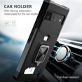 thumbnail image 2 of Compatible for Google Pixel 6 Pro 2021 Case with Camera Cover & Kickstand, Slide Lens Cover+Rotate Ring Stand+Card Holder, Impact-Resistant, Full Protect for Google Pixel 6 pro Black, 2 of 5