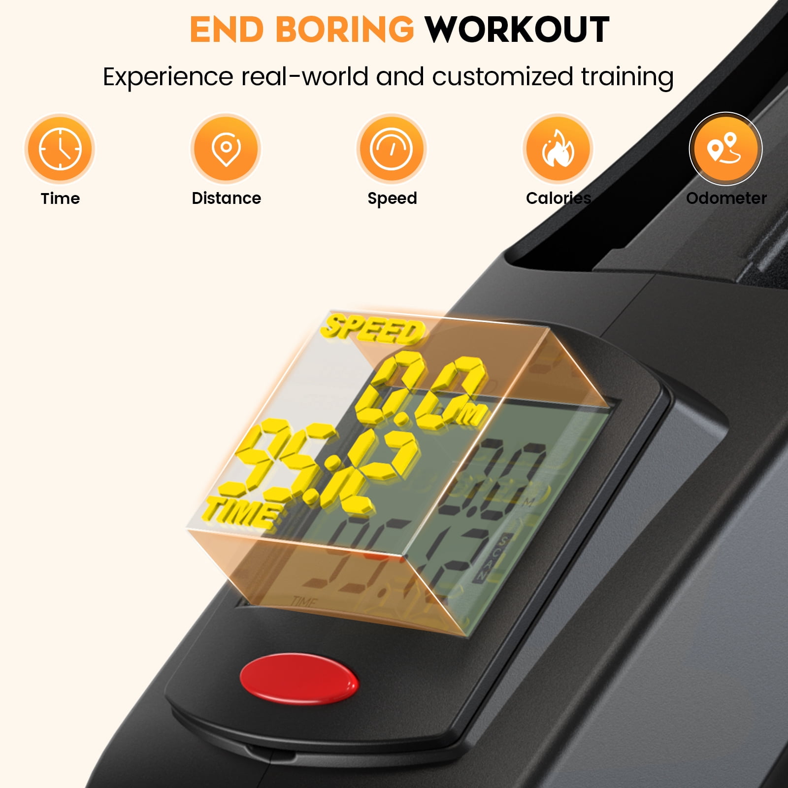 TRMDDF Workout Home Cycling Magnetic Recumbent Exercise Bike Fitness Cardio Indoor Cycling Bike 220lbs