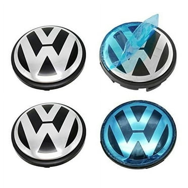 4x VW Wheel Center Hub Caps 65mm ABS Wheel Hub Cover Replacements Logo Badge ACDelco for VW 3B7 601 171