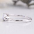 thumbnail image 6 of vylahjewellery Blue Marquise Diamond Engagement Rings with Round Side Stones White Gold Plated Band Promise Rings for Women, 6 of 8
