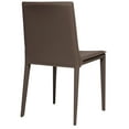 thumbnail image 2 of Elite Living Hilton (Single) Modern Leather Upholstered Dining Chair Mink Brown Leather, 2 of 5