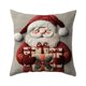 thumbnail image 2 of Seyotauo Christmas Pillow Covers 18x18 Farmhouse Christmas Decorations Snowman Wreath Santa Claus Tree Merry Christmas Holly Jolly Winter Holiday Decor Throw Cushion Case for Home Couch, 2 of 6