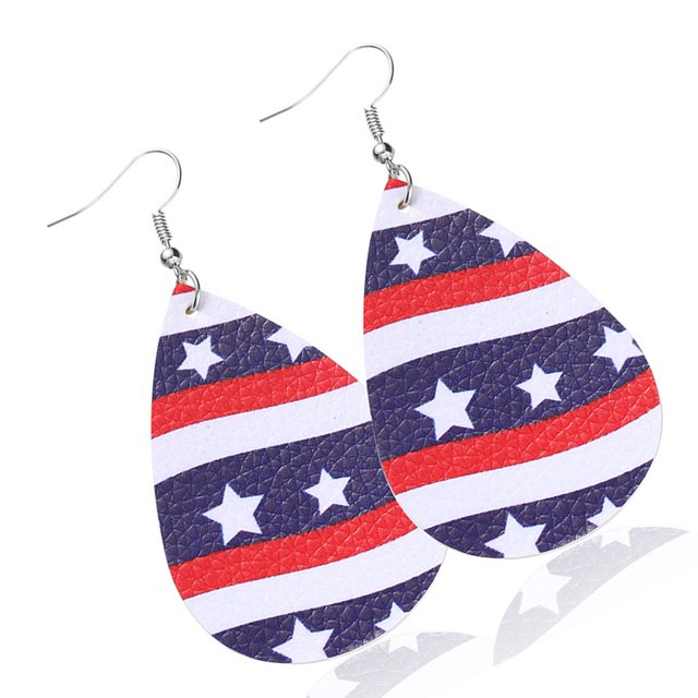Sonducket Pendientes Candelabro Gota de agua Estrella Joyería exagerada Aro 4 de julio Día de la independencia americana Pendientes colgantes Regalo de Ropa, zapatos y accesorios Miscelánea tipo 11 Sonducket AP010096-11