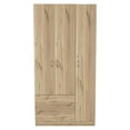 thumbnail image 1 of Bowery Hill 3 Doors Armoire Engineered Wood Armoires in Beige, 1 of 8