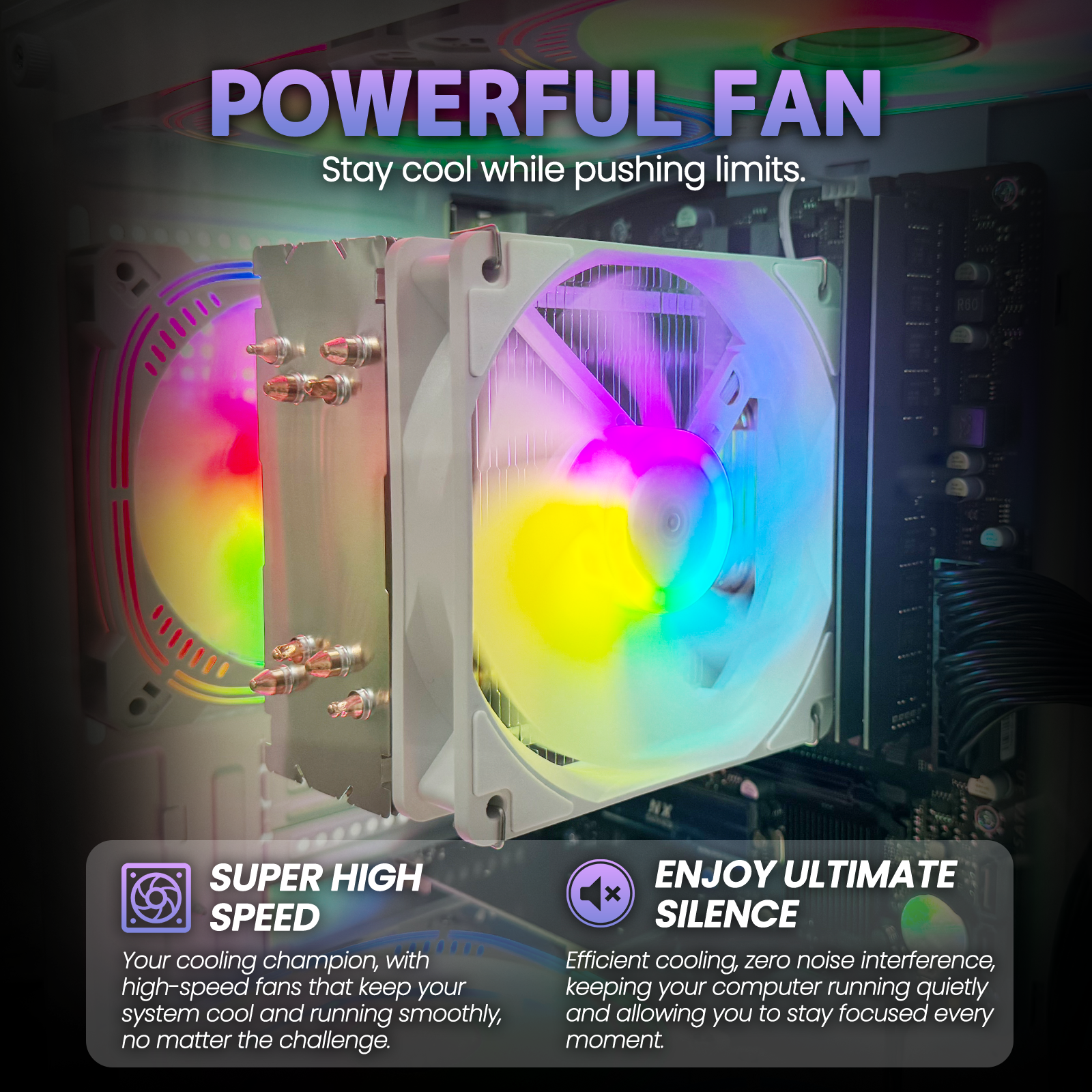 Suevery Gaming PC, AMD Ryzen 5 5600GT, 16GB DDR4 RAM, Vega7, 512GB SSD, Wi-Fi 6-White