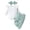 Light Green, variant on dmqupv Girl Outfit Set Baby Girls Clothes Cute Polka Dot White Green Ruffled Ribbed Romper Bodysuit Pants Set Fall Winter Outfits Light Green,Size for 12-18 Months