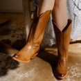 thumbnail image 6 of Women's Stetson Emory Leather Boots Handcrafted Tan, 6 of 7