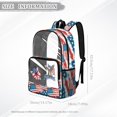 thumbnail image 7 of ZIATUBLES Clear Backpack Heavy Duty 17 Inch, Fabric & PVC Transparent Bag with Front & Side Pockets, See Through Backpack for School Work Security Travel, 7 of 7