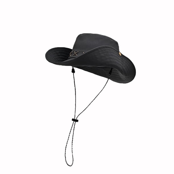 Sombreros para hombre y mujer, estilo único, color sólido, sombrero de pescador, sombrero de playa, sombrero de poliéster para mujer.