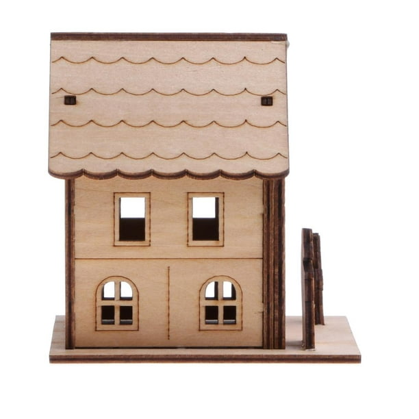 Maquette 3D en bois - Maison de Poupées - H : 54 cm