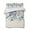 Blue, variant on Eucalyptus Leaves Summer Quilt Set King Size, Soft Microfiber Quilted Bedding Set with 2 Pillow Shams, Watercolor Weeping Teal Botanical Lightweight All Season Bedspread Coverlet for Bedroom 96"x106"
