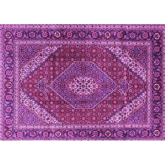 Ahgly Company Indoor Rectangle Persian Purple Traditional Area Rugs, 5' x 7'