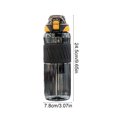 thumbnail image 2 of RKSTN Plastic Sports Kettle Summer Outdoor Large Capacity Sports Kettle with Straw High Temperature Proof Two Drinking Form One Click Lid Opening, 2 of 5