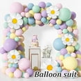 thumbnail image 1 of 163Pcs Daisy Balloon Garland Arch Kit Reusable Pastel Balloon Set for Baby Shower, 1 of 10