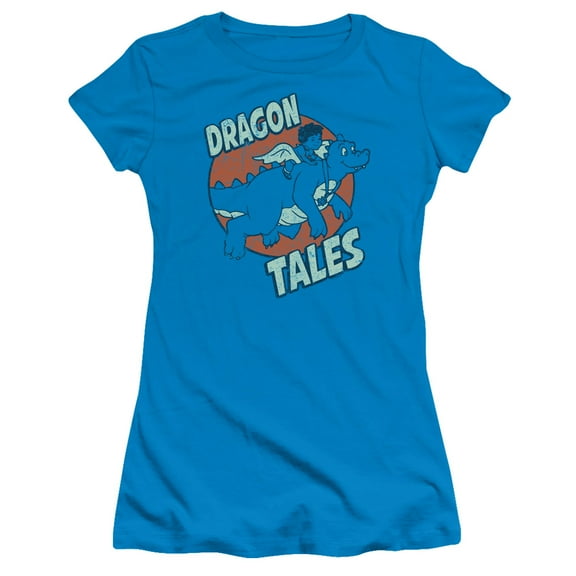Dragon Tales/Flying High S/S Junior Women's T-Shirt Sheer-Turquoise