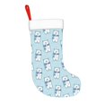 thumbnail image 2 of Bingfone blue Scarf Bear Print Personalized Christmas Stocking - Snowman Design Large 18 inch,Family Holiday Season Decor, 2 of 7