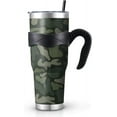 thumbnail image 2 of Drinks Gift for Women 40 oz Tumbler with Handle Camo print Large Insulated Tumblers with Straw and Lid Reusable Stainless Steel Coffee cups Travel Mug for Hot and Cold, 2 of 2