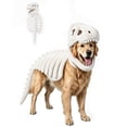 thumbnail image 2 of Dinosaur Skeleton Costume Wearable Plush Spinosaurus Dino Outfit with 3D Headgear Spine - Glow-in-the-Dark Pet Costume, Soft Plush Skeleton Outfit for Dogs and Cats Cosplay Dress Up, 2 of 5