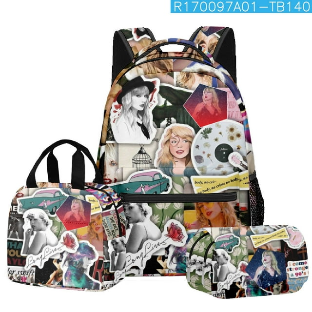 Music Lovers Backpack, Large Capacity School Bag Boy And Girl School Bag Three Piece SetSinKeeU