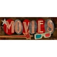 thumbnail image 3 of Knutsen, Conrad 14x8 Black Modern Framed Museum Art Print Titled - Movies, 3 of 5