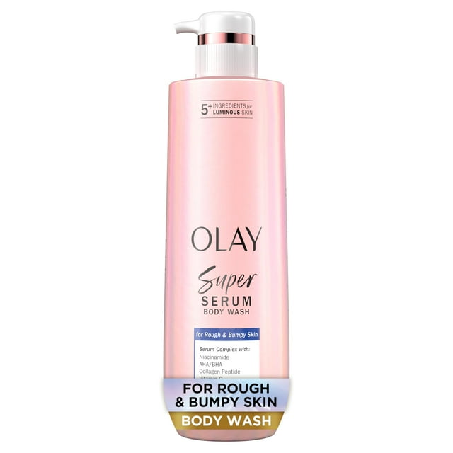 Gel de baño Olay Super Serum para piel áspera y con bultos, 550 ml