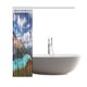 thumbnail image 3 of Cortina de Ducha ABPHQTO Lago Glacial Cerulean Paisaje de Montaña 160x180 cm, 3 of 3