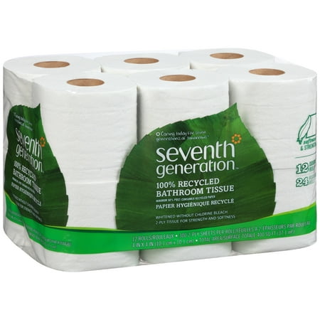 seventh generation 100% recycled bathroom tissue, 2-ply, white seventh generation 100% recycled bathroom tissue, 2-ply, white