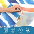 thumbnail image 3 of Yayeee Kitchen Curtains Tier Pair Light Filtering 27"x36" Rod Pocket Short Cafe Window Panel, Red Hand Drawn Sailboats, 3 of 7
