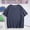 Navy#1, variant on Women's High - Low Short Sleeve Top,Womens Tops Blouses Summer Tunic Tops Short Sleeve Solid Color Loose Round Neck Tees Shirts Navy XXL