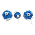 thumbnail image 3 of Kurt Adler 80MM Glass Blue Snowflake Ball, Onion and Teardrop Shaped Ornaments, 3-Piece Set, 3 of 3