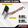 thumbnail image 4 of Ratchet Tie Down Straps - 8PK - 1'' x 10 ft - 900 LB Break Strength Cargo Straps for Moving Appliances, Lawn Equipment, Motorcycle (Camouflage2), 4 of 8