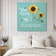 thumbnail image 3 of Canvas Print Wall Art Oil Paintings You Are My Sunshine Words on Green Picture Prints Artwork for Living Room Kitchen Bathroom Bedroom, 3 of 9