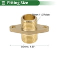 thumbnail image 2 of Unique Bargains Brass Pipe Fittings 1/2"Male Double External Thread Union with Ears 1.97" 2 Pcs, 2 of 7