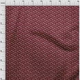 thumbnail image 4 of oneOone Cotton Poplin Maroon Fabric Bird Sewing Fabric By The Yard Printed Diy Clothing Sewing Supplies 56 Inch Wide, 4 of 5
