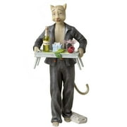 Kurt Adler Alley Cats Dante Breakfast In Bed Table Piece, MultiColor