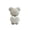 White, variant on Adorable Resin Bear Figurine, Pink Cute Bear Decoration for Desk & Bedroom, Kawaii Animal Ornament Gift for Women, Collectible Healing Desk Accessory, Pastel Bear Statue for Shelf Decor