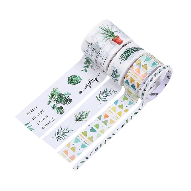 Graflsoa Colorful DIY Washi Tape Set for Journaling - 4 Rolls with Vibrant Patterns, Perfect for Scrapbooking and Decorative Crafts