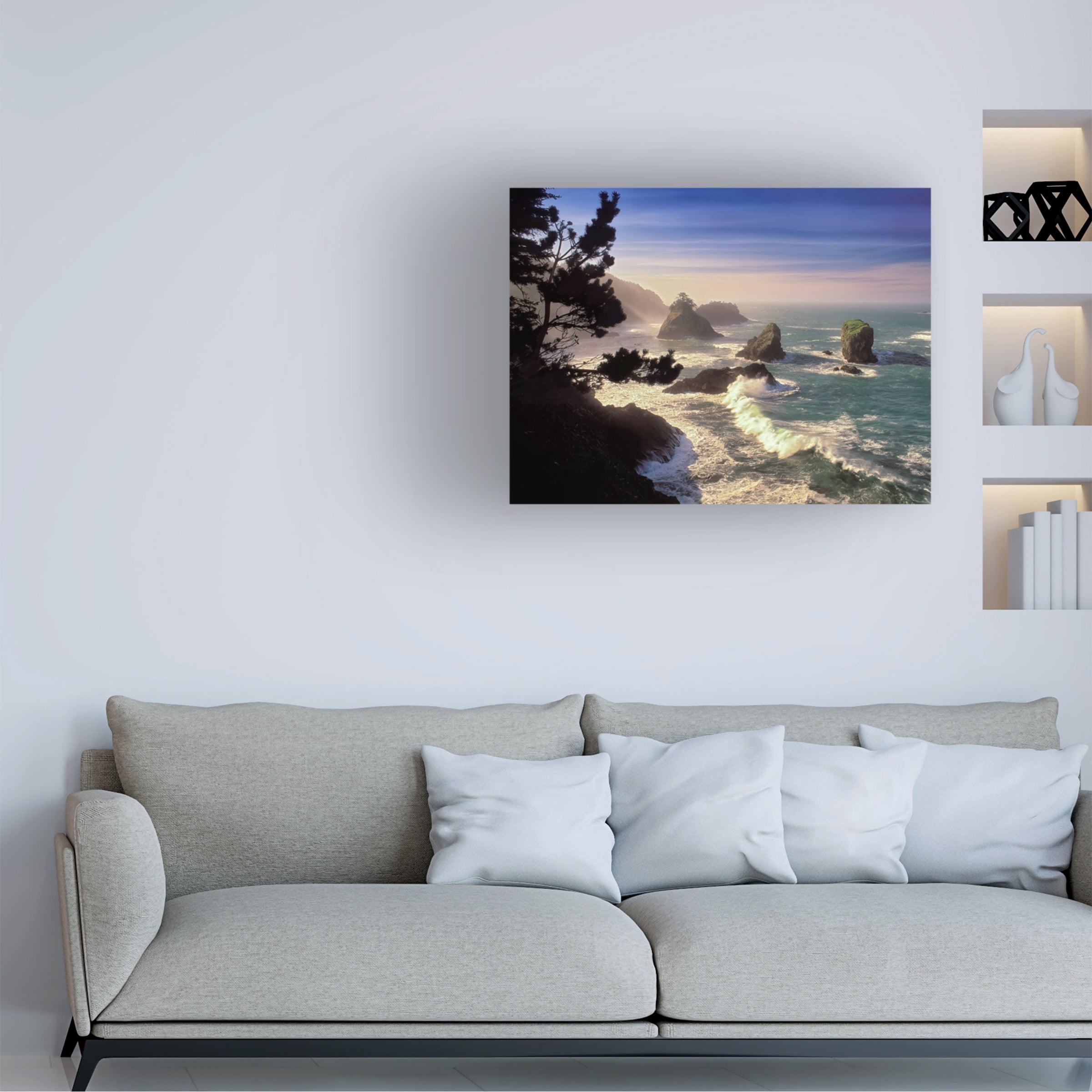 Dennis Frates 'Rocky Coast 2' Canvas Art